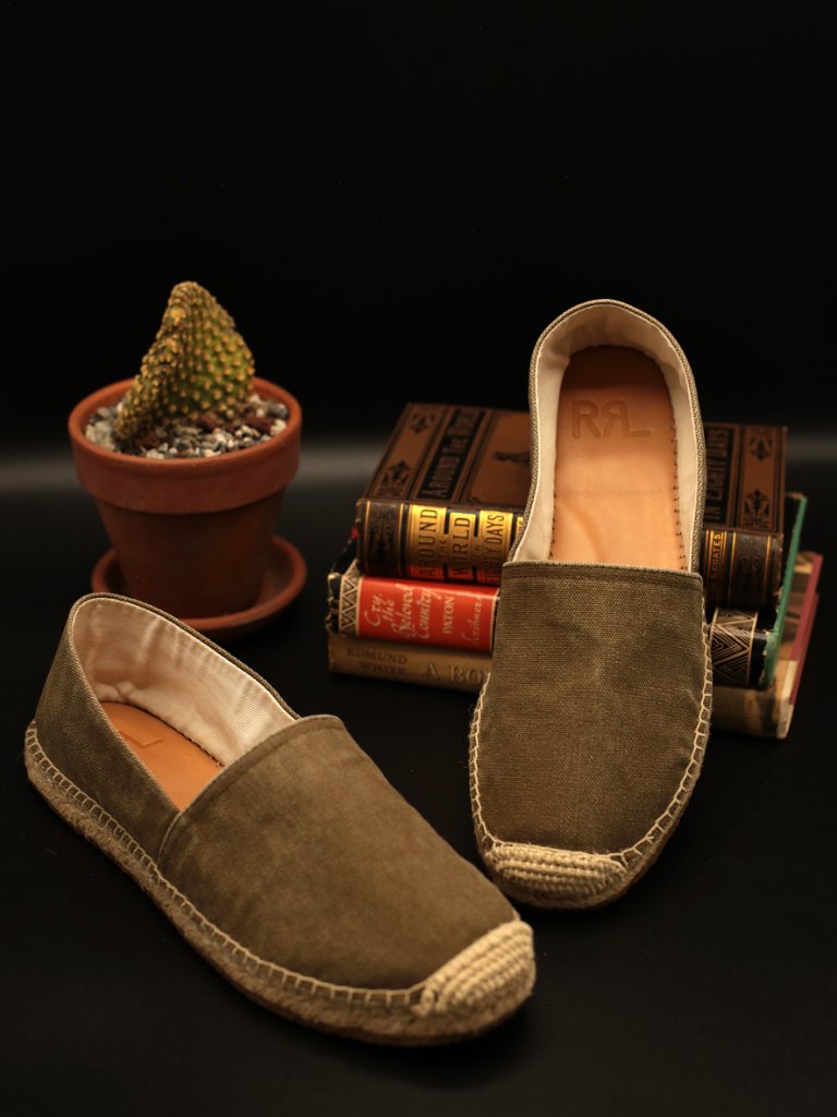 Polo Canvas Espadrilles, Olive